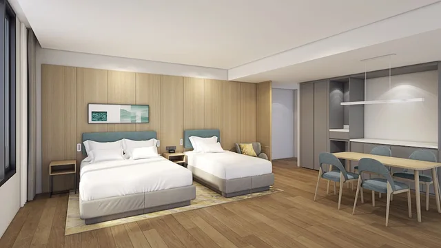 غرفة عائلية بسرير كوين وسرير فردي، Hilton Garden Inn Seoul 1/4