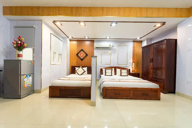شقة سوبيريور بسرير كوين وسرير فردي، Diamond Luxury Ben Thanh 1/2