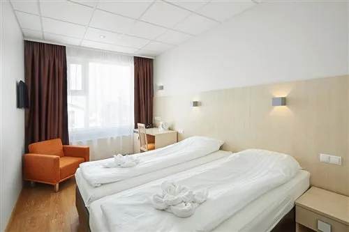 غرفة بسريرين منفصلين أو سرير مزدوج، Hotel Klettur 1/1
