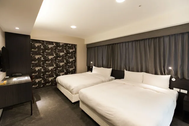 غرفة عائلية رباعية بسريرين مزدوجين، Fairytale Yisu Hot Spring Hotel 1/8