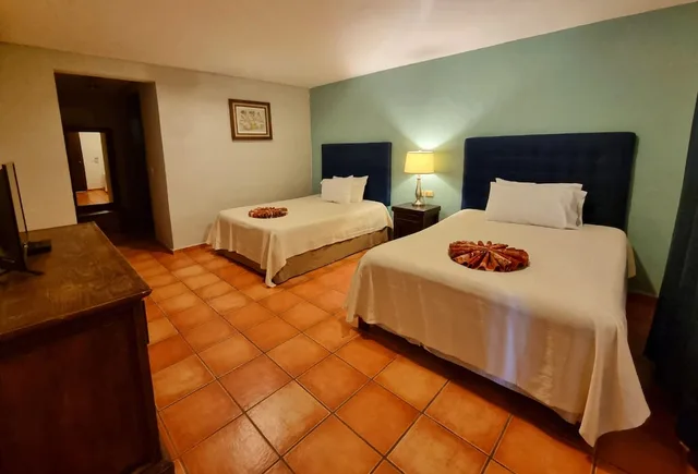 غرفة ديلوكس بسريرين مزدوجين بإطلالة على الحديقة، Hotel Holly 1/5