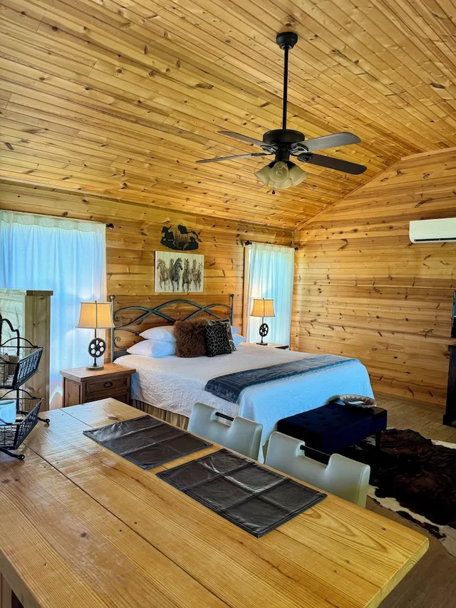 1 Bedroom, Signature, Cabin, King Bed, Hill View, Hot Tub، City on a Hill at Spring Creek 7/9