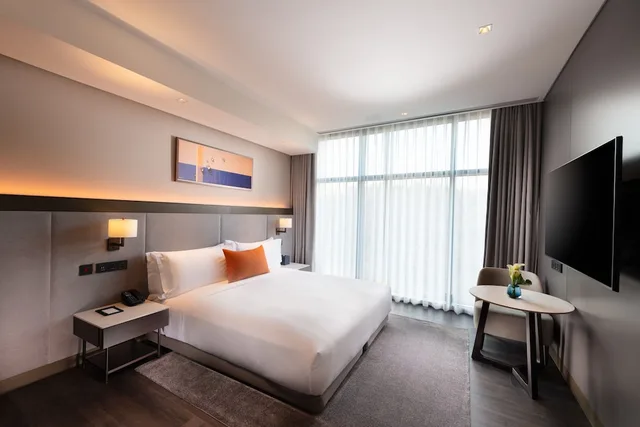 استوديو بسرير كينج بمطبخ صغير لذوي الإعاقة، DoubleTree by Hilton Seoul Pangyo Residences 1/7