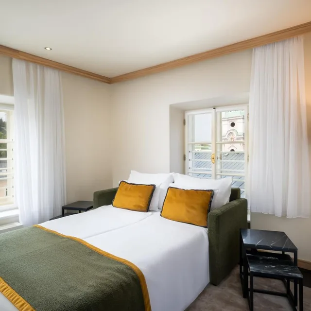 جناح رباعي مع أريكة، Leonardo Boutique Hotel Salzburg Gablerbrau 5/10