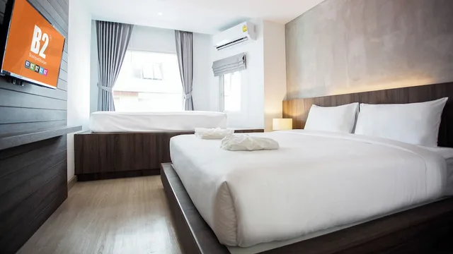 غرفة فاخرة ثلاثية بسرير مزدوج وسرير فردي، B2 Hat Yai Premier Hotel 2/8