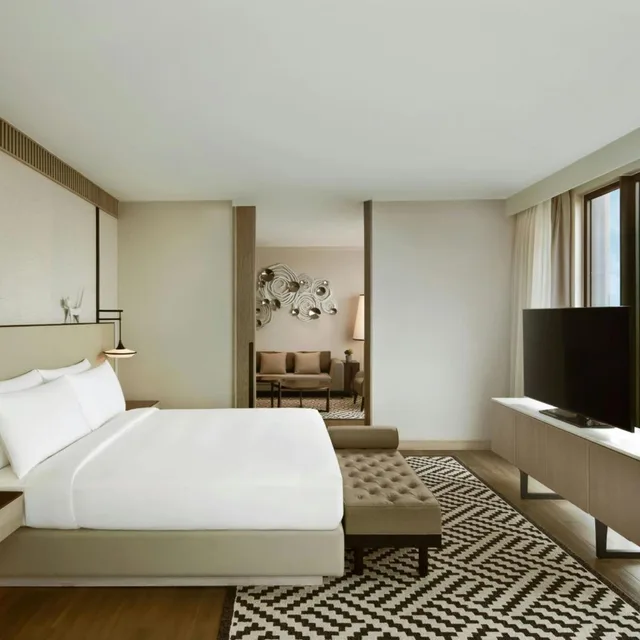 جناح ركني بغرفة نوم واحدة، Courtyard by Marriott Bangkok Suvarnabhumi Airport 2/6