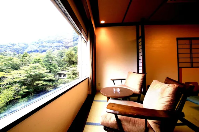 غرفة سوبيريور بسريرين منفصلين بإطلالة على الحديقة، Hotel Okuyumoto 2/2