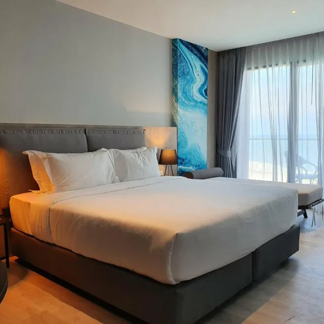 غرفة بريميير بسرير كينج بإطلالة على البحر، Fortune Saeng Chan Beach Rayong 2/10