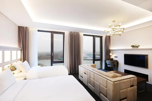 جناح جونيور عائلي بسريرين منفصلين وسرير مزدوج وسرير فردي، Hotel Marinabay Korea Ara 1/1