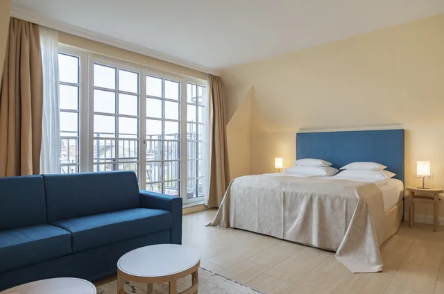 غرفة عائلية بسرير كينج بإطلالة على الحديقة مع أريكة، Hotel Spiess Spiess Appartement Pension 3/10
