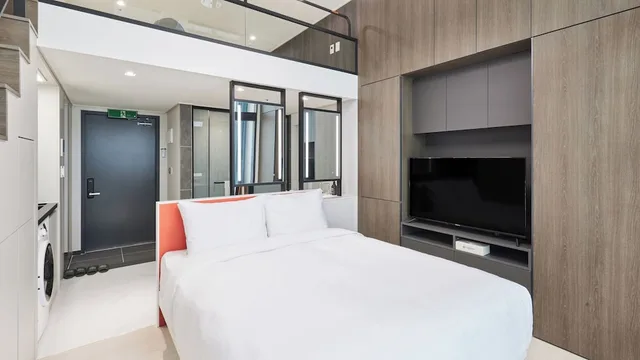 Duplex, Ocean, Deluxe, Futon Bed, Single Bed، Travelodge Suites Busan Centum 1/2