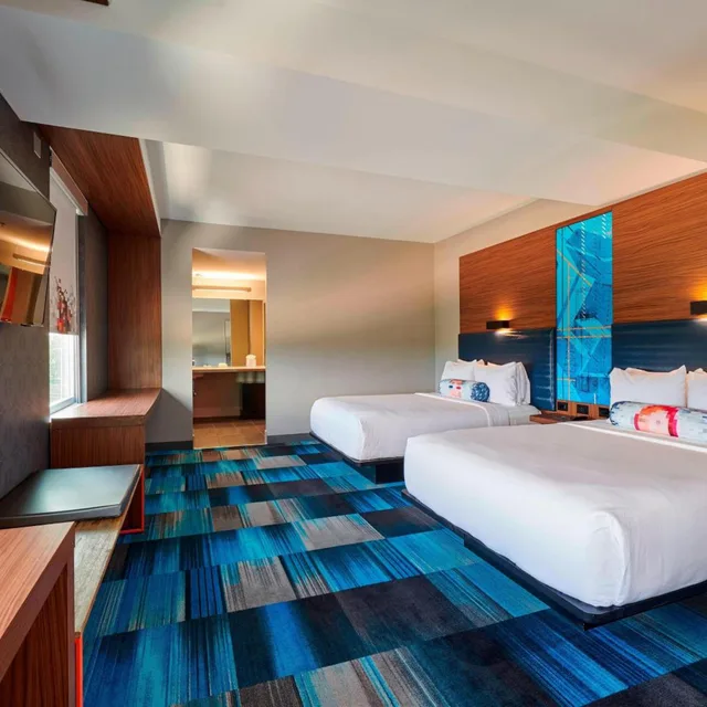 Aloft, Guest Room, 2 Double Beds، ALOFT CLEVELAND AIRPORT 5/10