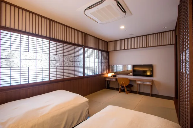 غرفة يابانية بسريرين منفصلين، Hotel Tau, Kumamoto 1/1