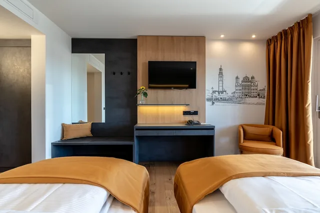Standard, Twin Beds, Augsburg Hotel Sonnenhof 4/9