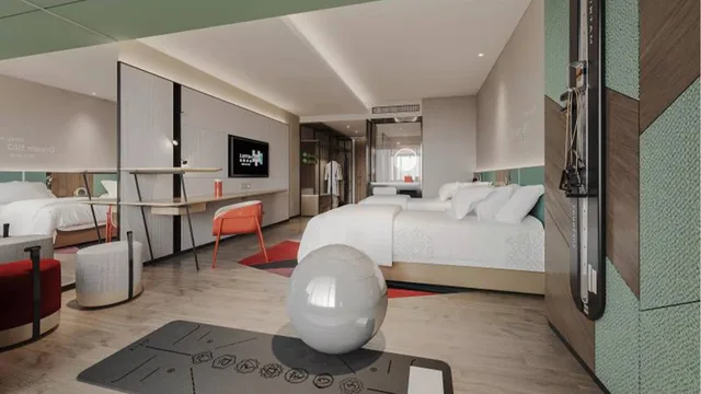 Premium, 2 Double Beds, Even Chengdu Jinniu 2/2