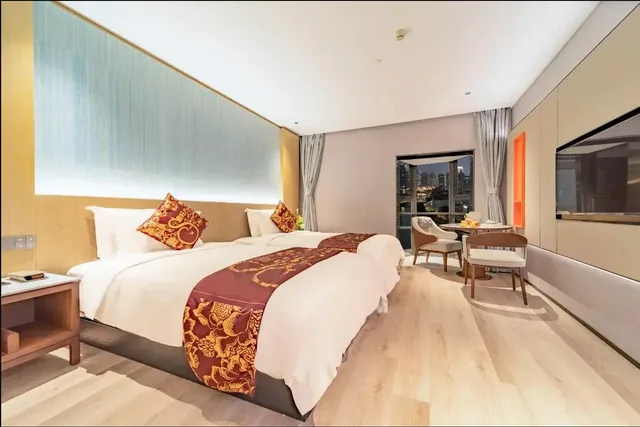غرفة سوبيريور بسريرين منفصلين، Kingtown Riverside Hotel Plaza Shanghai 1/2