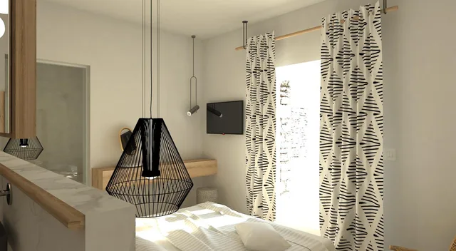 Superior, Double Bed, Sea View, Indoor Jetted Tub, Apiro Mykonos 7/10