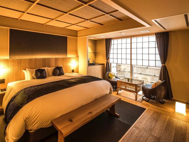 غرفة يابانية غربية ديلوكس بسرير كينج في الملحق، Nagi Kyoto Arashiyama 1/1