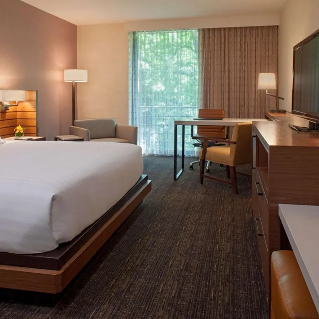 غرفة بسرير كينج بإطلالة، Hyatt Lodge Oak Brook Chicago 3/3