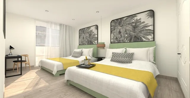غرفة عائلية بسريرين مزدوجين، Hotel Soho Boutique Puerto 3/10