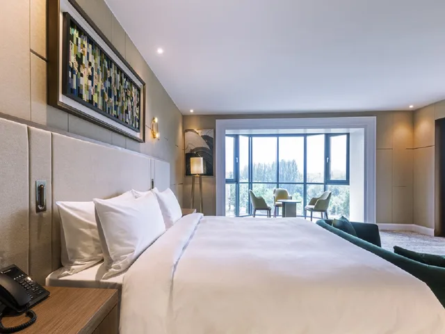 جناح جونيور تنفيذي بانورامي بسرير كينج بإطلالة على الجبل، Swissotel Wellness Resort Alatau Almaty 1/9