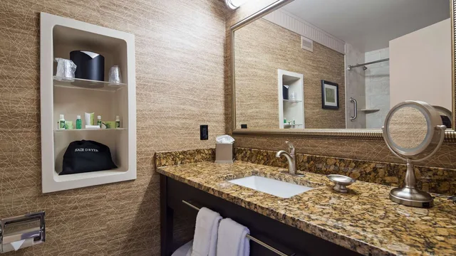 جناح بسرير كينج بمنطقة جلوس، Best Western Plus Concordville Hotel 3/3