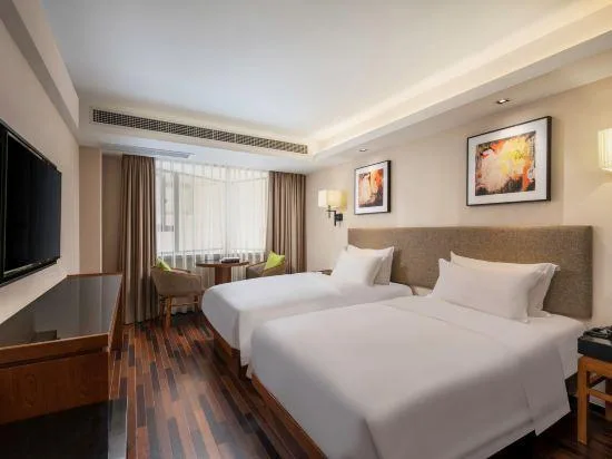 غرفة ديلوكس بسريرين، SSAW Boutique Hotel Sanya (Da Dong Hai Branch) 1/1