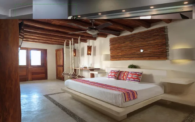 دوبلكس بسرير مزدوج أو سريرين منفصلين، Hotel El Pueblito 1/2