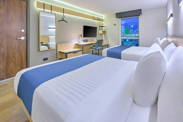 غرفة قياسية بسريرين مزدوجين بإطلالة على المدينة، City Express by Marriott Tijuana El Florido 7/8