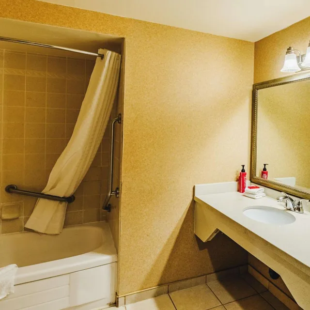 غرفة بسرير كينج بحوض استحمام لذوي الإعاقة، SureStay Plus by Best Western Coquitlam 6/7