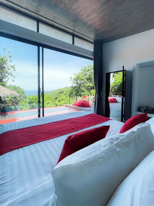 2 Bedrooms, Pool, Red, Villa, 2 King Beds، Pahili Pool Villas Koh Tao 5/10