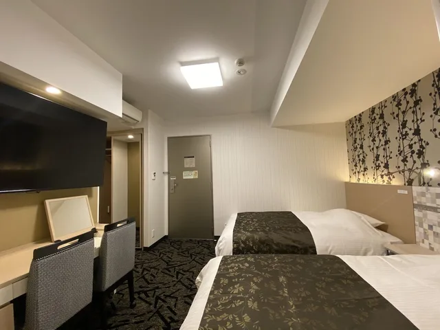 غرفة بسريرين منفصلين، APA Hotel Nagoya Fushimi Ekikita 1/4