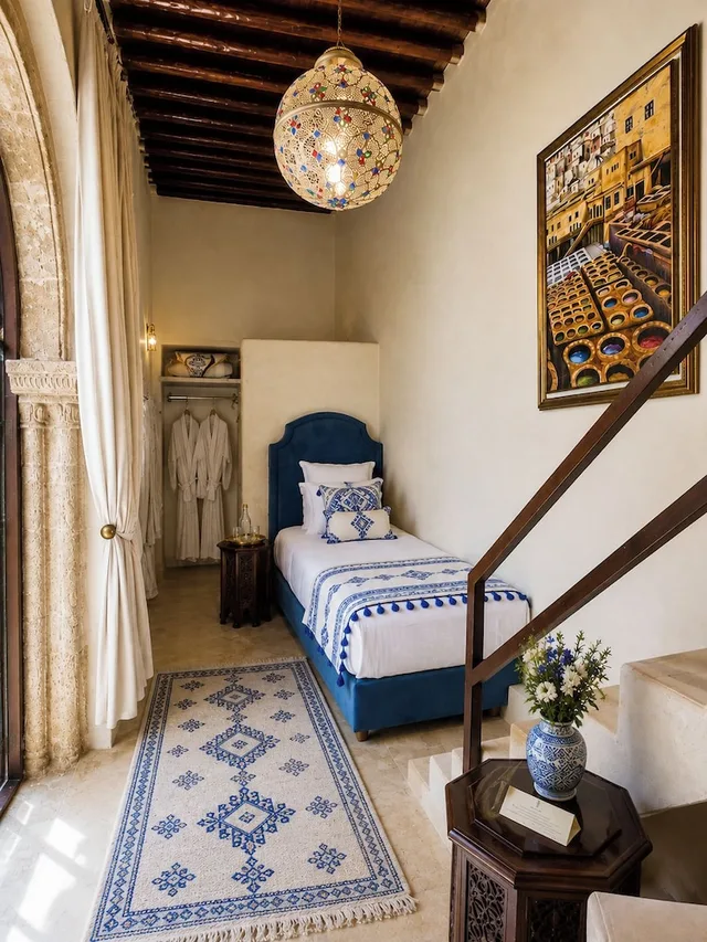 جناح كومفورت بسرير مزدوج وسرير فردي، Riad El Maâti 2/4
