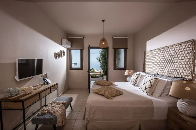 جناح جونيور بسرير كينج بإطلالة على الحديقة، Creta Blue Boutique Hotel 3/5