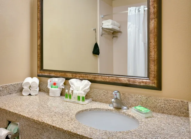 جناح بسريرين كوين بغرفة نوم واحدة مع أريكة، Holiday Inn Hotel & Suites Salt Lake City-Airport West 3/3