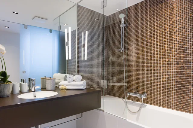 1 Bedroom, Junior, Apartment, King Bed, City View, Executive Level, Sofa, Balcony، Rafael Kaiser - Business Apartments 5/6