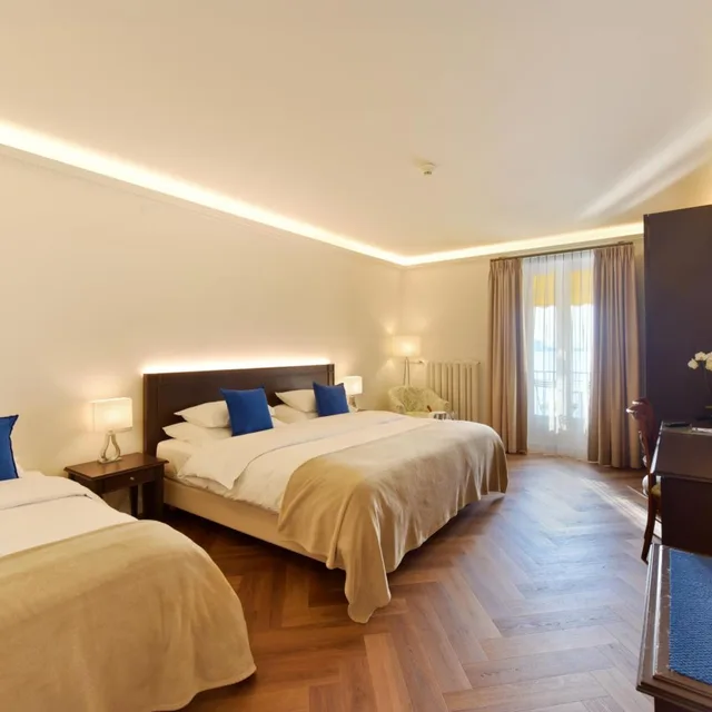 غرفة سوبيريور ثلاثية بسرير فردي بإطلالة على البحيرة، GOLF HOTEL RENE CAPT 1/9