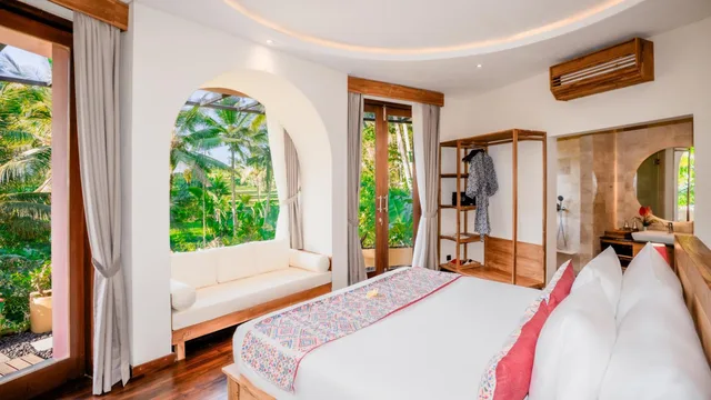 2 Bedrooms, Rice, Pool, Villa, Living Area, Hot Tub, Terrace، Puri Sebali Resort 1/5