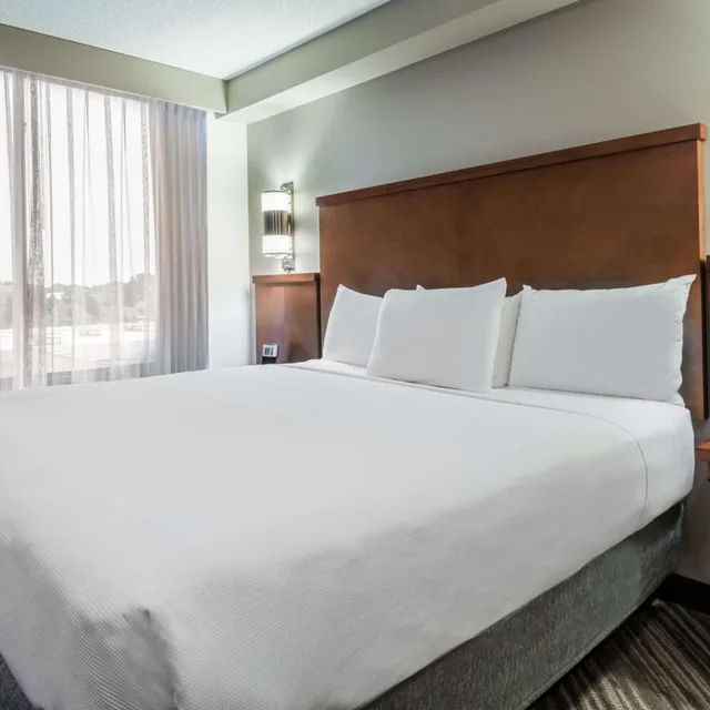 غرفة بسرير كينج مع أريكة في طابق مرتفع، Hyatt Place Rogers / Bentonville 2/4