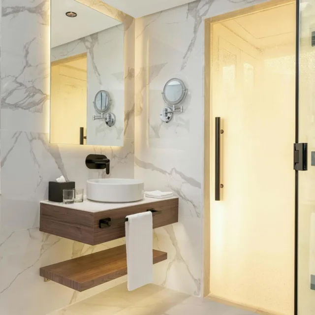 غرفة بسريرين منفصلين بإطلالة على الحديقة، Marriott Meridien N'fis 13/16
