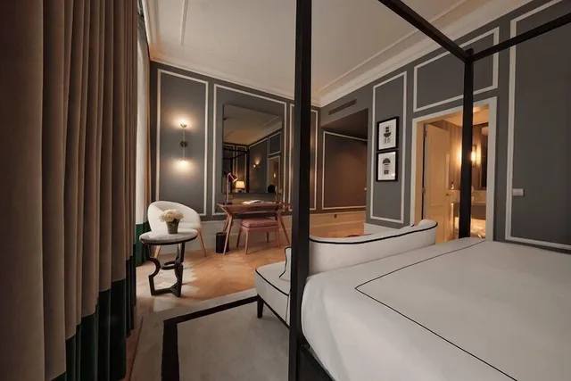 غرفة بسرير كينج بشرفة، GA Palace Hotel 3/3
