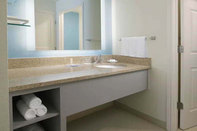 جناح بسرير كوين بغرفة نوم واحدة مع أريكة لذوي الإعاقة، Residence Inn Dallas Addison/Quorum Drive 3/3