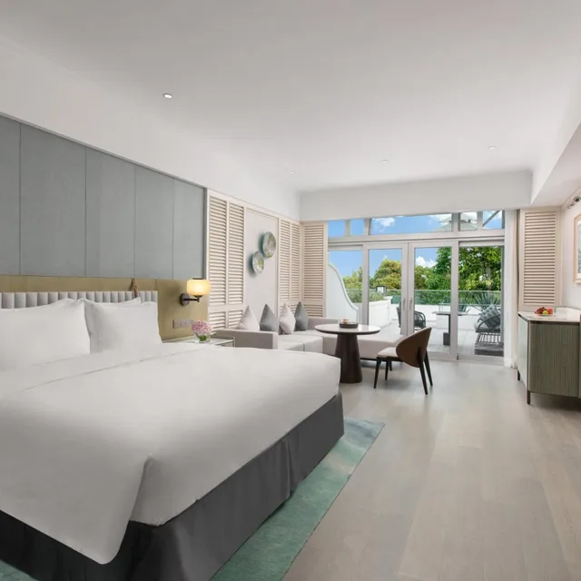 غرفة بسرير كينج بإطلالة على الحديقة، Yuehua Hotel, Xiamen Seaside 2/5