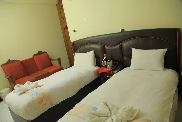 غرفة ديلوكس بسرير كينج بإطلالة على البحيرة بشرفة، Dib Anbessa Hotel 5/9