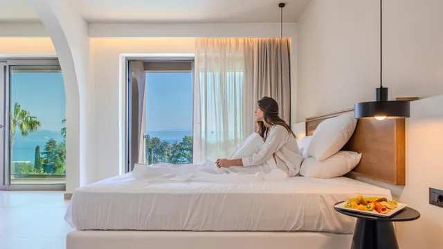 جناح بريميوم بإطلالة على البحر بغرفة نوم واحدة، Iolida Corfu Resort & Spa by Smile Hotels 5/10