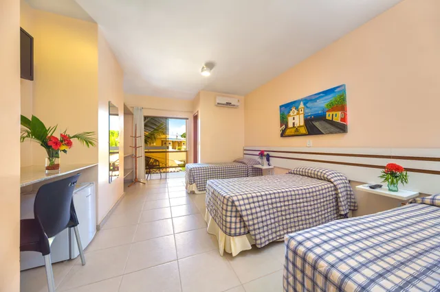 غرفة ديلوكس رباعية، Porto Geraes Praia Hotel 4/7