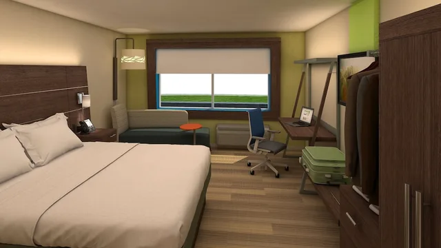 جناح بسرير كينج مع أريكة، Holiday Inn Express Suites Denver Aurora Medical Campus 1/5