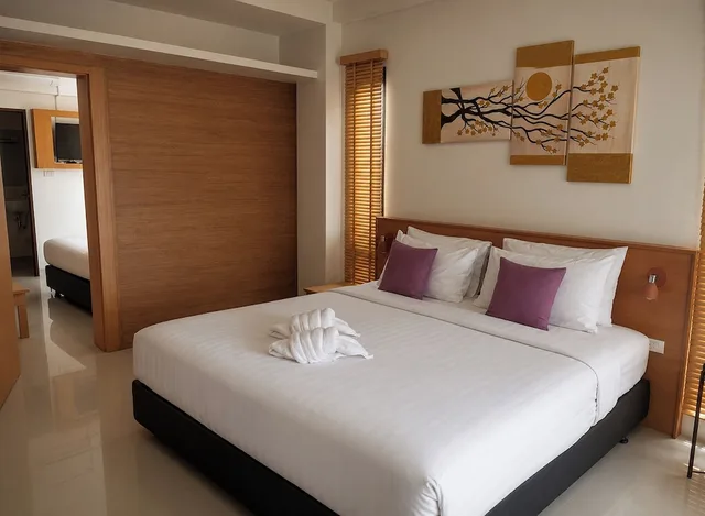 غرفة عائلية بسرير كينج وسرير كوين، Palmari Boutique Hotel 2/10