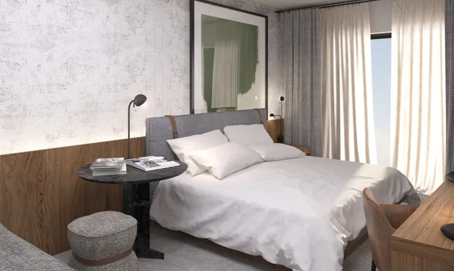 غرفة بريميوم بسرير مزدوج، J Hotel 3/4