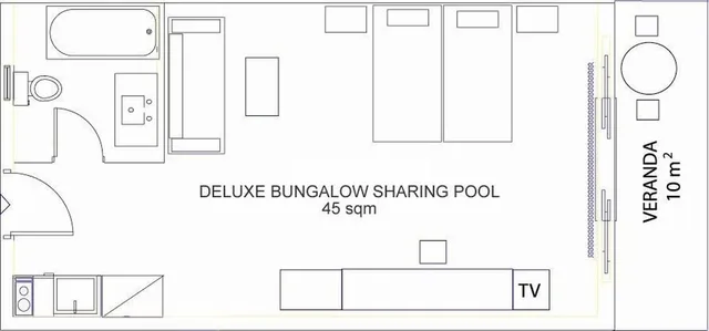 Bungalow Deluxe Sharing Pool، Olympia Golden Beach Resort & Spa 1/2
